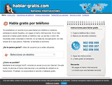 Tablet Screenshot of hablar-gratis.com